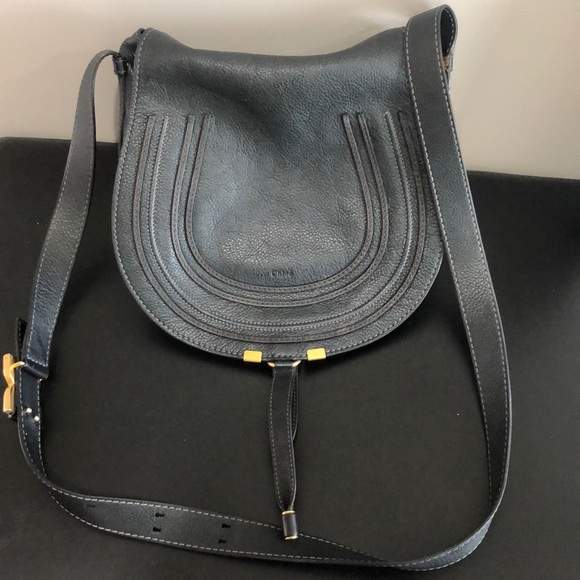 Chloe medium Marcie leather saddle bag - Picture 1 of 9